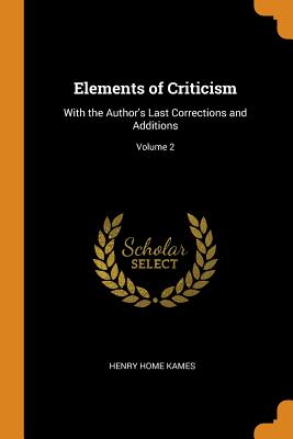 Cover for Elements of Criticism
