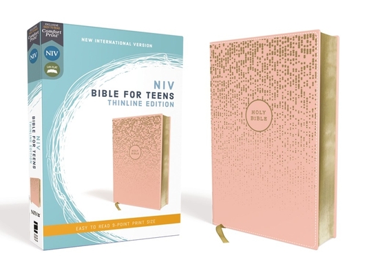 Niv, Bible for Teens, Thinline Edition, Leathersoft, Pink, Red Letter Edition, Comfort Print By Zondervan Cover Image