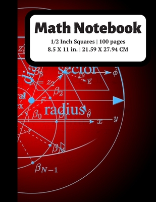 extra large graph paper for kids: Math Notebook 1/2 Inch Squares Lined  Graph Pap