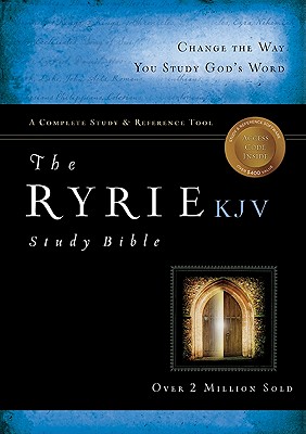 The Ryrie KJV Study Bible Bonded Leather Burgundy Red Letter (Ryrie Study Bibles 2012) Cover Image
