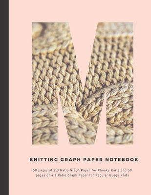 Knitting Graph Paper Notebook: Personalized with the initial 