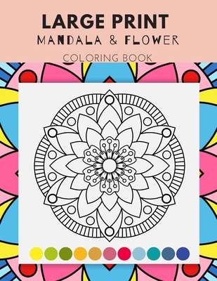 Kids Mandala flower coloring book : Mandala flower coloring Pages For kids