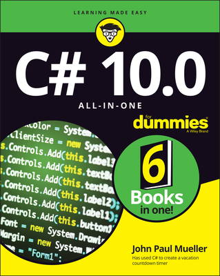 C# 10.0 All-In-One for Dummies By John Paul Mueller Cover Image