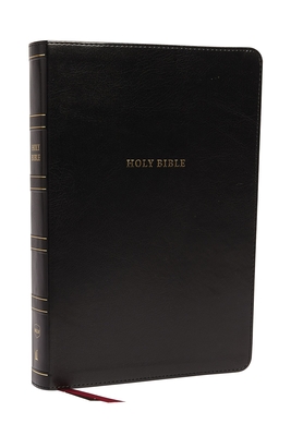 Nkjv, Reference Bible, Super Giant Print, Leathersoft, Black, Red Letter Edition, Comfort Print: Holy Bible, New King James Version By Thomas Nelson Cover Image