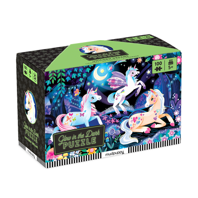 Unicorn Dreams 100 Piece Glow in the Dark Puzzle | Concord Bookshop