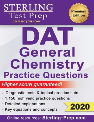 Sterling Test Prep DAT General Chemistry Practice Questions: High Yield DAT General Chemistry Questions Cover Image