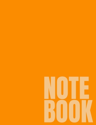Notebook: Orange College Ruled 8.5 x 11 (100 Pages) By Simple College Notebooks Cover Image