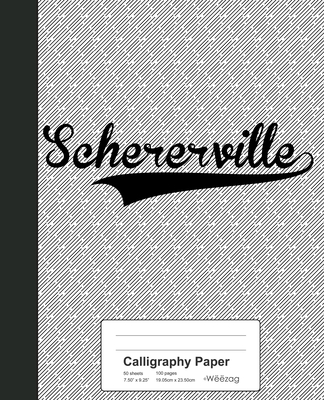 Calligraphy Paper: SCHERERVILLE Notebook Cover Image