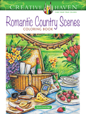 Creative Haven Romantic Country Scenes Coloring Book Cover Image