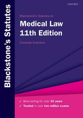 Blackstone's Statutes on Medical Law Cover Image