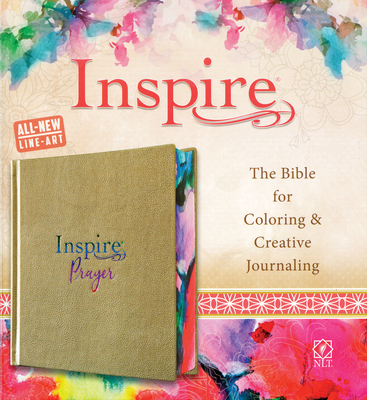 Inspire Prayer Bible NLT (Hardcover Leatherlike, Metallic Gold): The Bible for Coloring & Creative Journaling By Tyndale (Created by) Cover Image