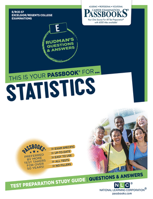 Statistics (RCE-57): Passbooks Study Guide (Excelsior / Regents College Examinations #57) Cover Image