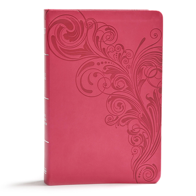 KJV Giant Print Reference Bible, Pink LeatherTouch, Indexed By Holman Bible Staff Cover Image