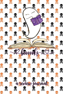 Booooooks! A Review Journal: Cute Ghost Book Review Journal, 6"x9" 110 Pages, Booktok Challenge