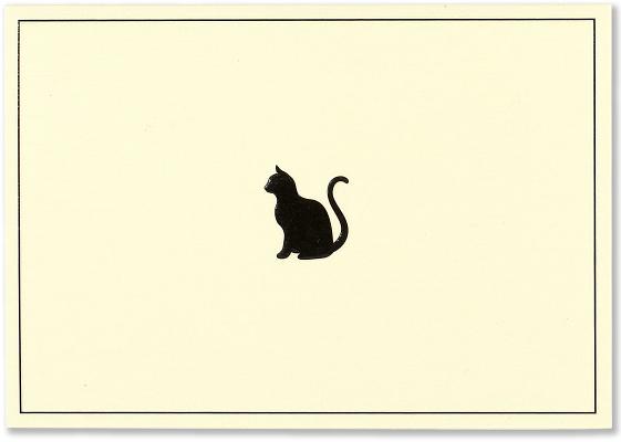 Note Card Black Cat By Inc Peter Pauper Press (Created by) Cover Image