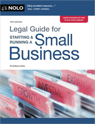 Legal Guide for Starting & Running a Small Business By Editors Of Nolo Cover Image