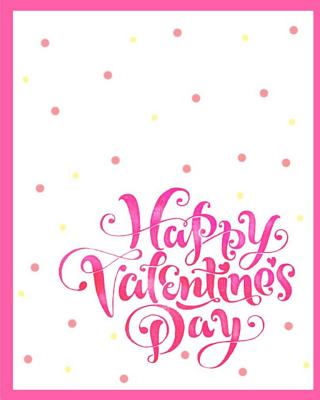 Happy Valentines Day: 110 pages, White paper, Sketch, Draw and Paint By Happy Cute Notebooks Cover Image