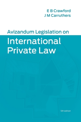 Avizandum Legislation on International Private Law Cover Image