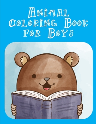 Animal Coloring Book for Boys: Christmas Book Coloring Pages with Funny, Easy, and Relax (Animals Color Addict #7)