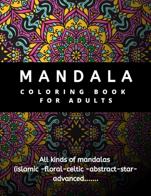 Adult relieve stress coloring book Mandala abstract pattern