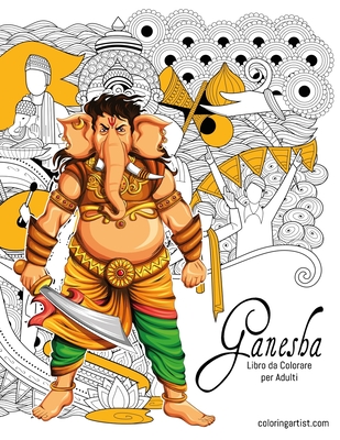 Ganesha Libro da Colorare per Adulti Cover Image