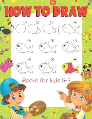 How To Draw Books For Kids 5-7: Easy Step-by-Step Drawing and