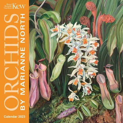 Kew Gardens: Orchids by Marianne North Mini Wall Calendar 2023 (Art Calendar) By Flame Tree Studio (Created by) Cover Image