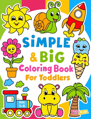 120 Simple Big Coloring Book for Toddler Graphic by