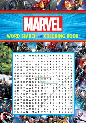 Marvel Word Search and Coloring Book (Coloring Book & Word Search) Cover Image