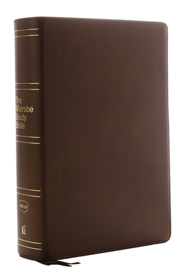 Nkjv, Wiersbe Study Bible, Genuine Leather, Brown, Indexed, Comfort Print: Be Transformed by the Power of God's Word Cover Image