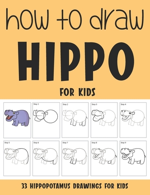 Hippo Cute Cartoon Coloring Page With Line Art Kids Activity Vector  Illustration | EPS Free Download - Pikbest