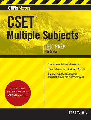 Cliffsnotes CSET Multiple Subjects: 4th Edition (Revised) (Test Prep)