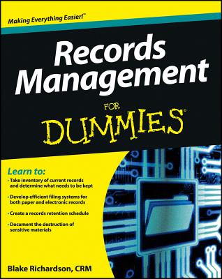 Records Management For Dummies Cover Image