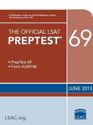 The Official LSAT Preptest 69: June 2013 LSAT Cover Image
