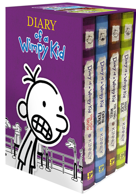 Diary of a Wimpy Kid Box of Books 5-8 By Jeff Kinney Cover Image