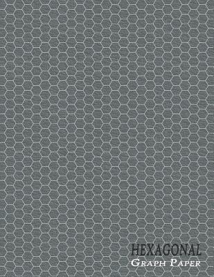 Hexagonal Graph Paper Notebook: Organic Chemistry Small 1/4 Inch Hexes - Textured Gray By Purple Dot Cover Image