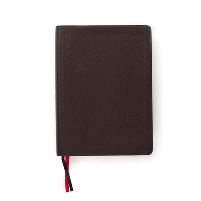 CSB Study Bible, Brown Genuine Leather, Indexed: Faithful and True Cover Image