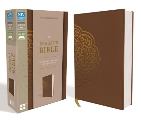 NIV, Reader's Bible, Imitation Leather, Brown: Designed for a Seamless Reading Experience Cover Image