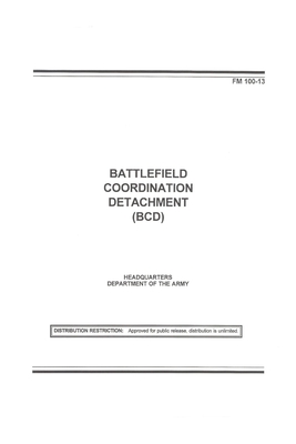 FM 100-13 Battlefield Coordination Detachment (Bcd) Cover Image