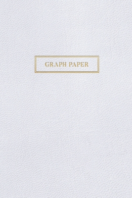 Graph Paper: Executive Style Composition Notebook - White Leather Style, Softcover - 6 x 9 - 100 pages (Office Essentials) By Birchwood Press Cover Image