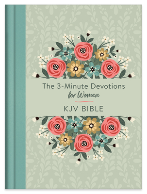 The 3-Minute Devotions for Women KJV Bible [Mint Bouquet] Cover Image