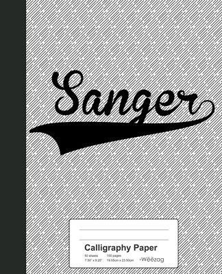 Calligraphy Paper: SANGER Notebook Cover Image