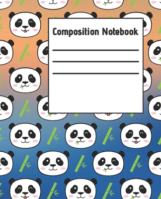 Composition Notebook: Panda Blank Wide Ruled Paper Notebook for Kids and Girls By Anik Shuvo, Trend Valley Publications Cover Image