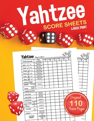 Yahtzee Score Sheets: Large Print Score Pads / Book Cover Image