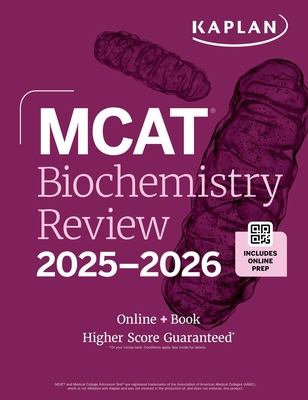 MCAT Biochemistry Review 2025-2026: Online + Book (Kaplan Test Prep) Cover Image