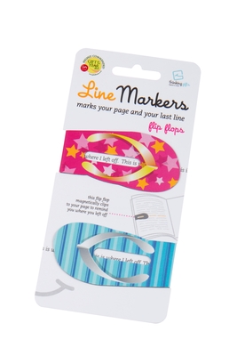 Linemarkers Flip Flops (Magnetic Bookmark) By Thinking Gifts (Created by) Cover Image