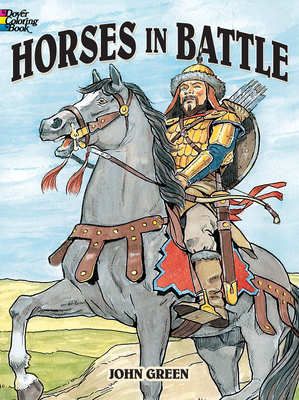Horses in Battle (Dover History Coloring Book) Cover Image