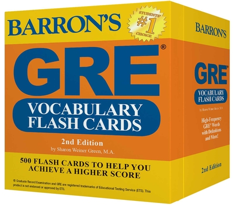 GRE Vocabulary Flash Cards (Barron's Test Prep) Cover Image