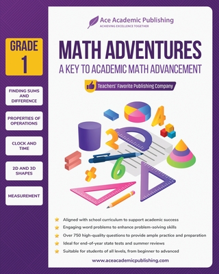 Math Adventures - Grade 1: A Key to Academic Math Advancement Cover Image