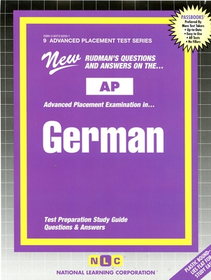 GERMAN (LANGUAGE AND CULTURE)  *Includes CD: Passbooks Study Guide (Advanced Placement Test Series (AP)) Cover Image